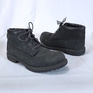 Timberland Nellie Double Waterproof Chukka Boots Womens 9M Black Nubuck Gorpcore